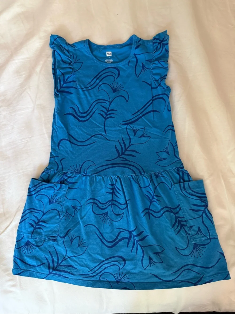 Tea Collection Girls' Blue and Coral Bundle